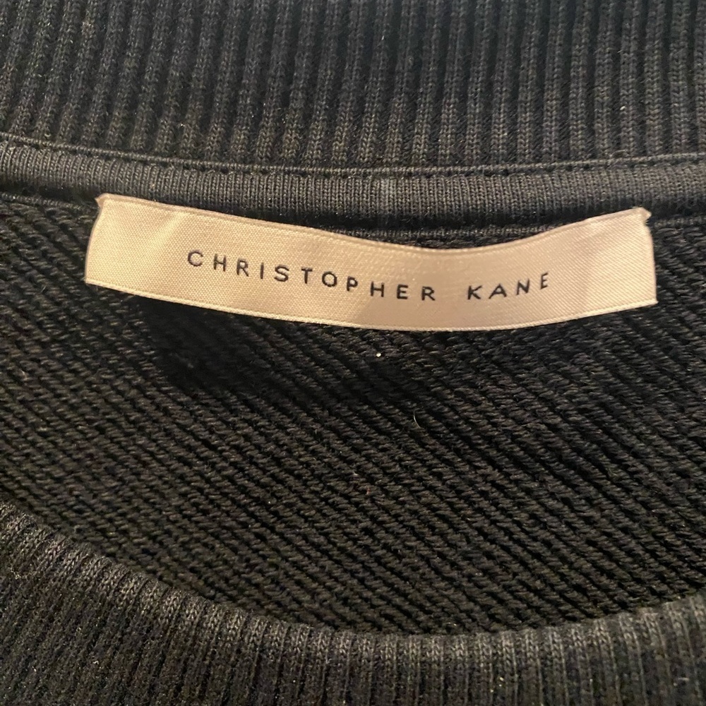 CHRISTOPHER KANE Embellished side-slit sweatshirt L - Picture 7 of 14